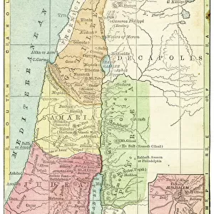 Palestine map 1875