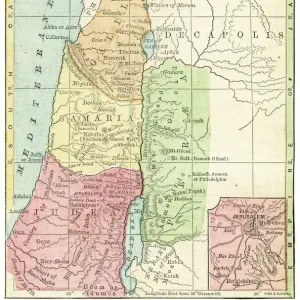 Palestine map 1875