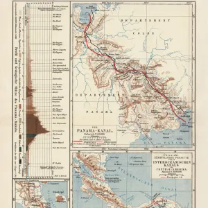 Panama Canal Project, lithograph, published in 1880