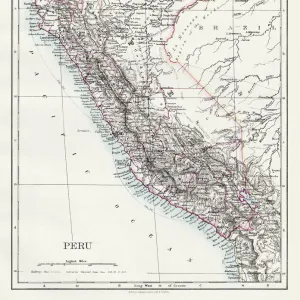 Peru Framed Print Collection: Maps