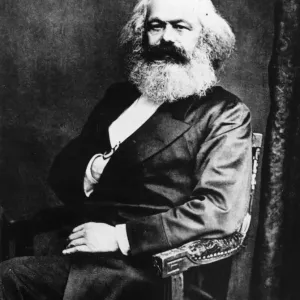 Karl Marx Print, 19th Century German Theorist Karl Marx Print, 19th Century German Theorist