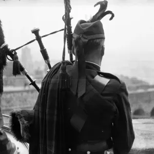 Bagpipe Player Print, 1955 Bagpipe Player Print, 1955