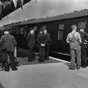Royal Train at Saltash Station, Cornwall 1950 Print Royal Train at Saltash Station, Cornwall 1950 Print