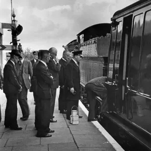 Royal Train at Saltash, Cornwall, 12th July 1950 Print Royal Train at Saltash, Cornwall, 12th July 1950 Print