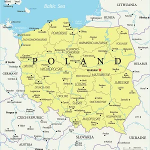 Poland Reference Map