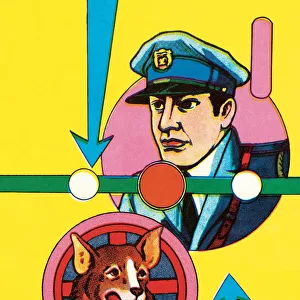 Policeman With Dog