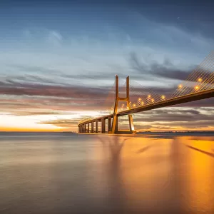 World Famous Bridges Photographic Print Collection: Vasco da Gama Bridge