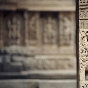 India Heritage Sites Pillow Collection: Rani-ki-Vav (the QueenÆs Stepwell) at Patan, Gujarat