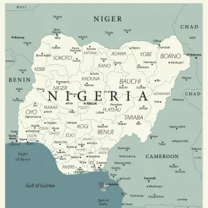 Reference Map of Nigeria