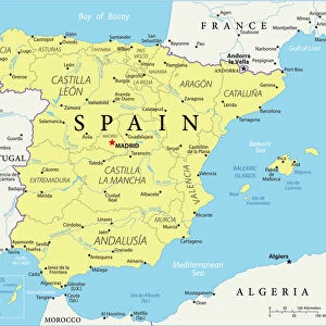 Reference Map of Spain