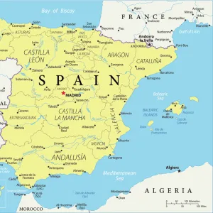 Reference Map of Spain