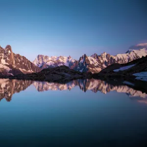 The reflection of Lac Blanc