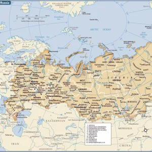 Russia country map