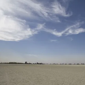 salt pan landscape, northern cape, south Africa