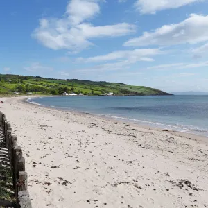 Sandy beach in Cushendun, County Antrim, Northern Ireland, Ireland, Great Britain, Europe