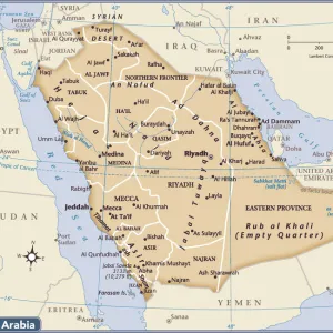 Saudi Arabia Pillow Collection: Maps