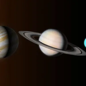 Solar system planets, illustration