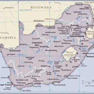 South Africa country map