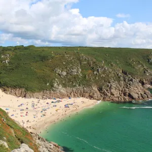 Summertime at Porthcurno Beach