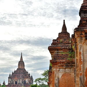 terracotta Temple, Bagan, unesco ruins Myanmar. Asia