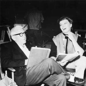 Tracy and Hepburn on the Set of Guess Who's Coming to Dinner?