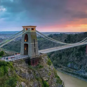 Clifton Suspension Bridge Classic View Print, Bristol UK Clifton Suspension Bridge Classic View Print, Bristol UK
