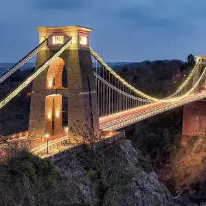Clifton Suspension Bridge Sunset Print, Bristol UK Clifton Suspension Bridge Sunset Print, Bristol UK