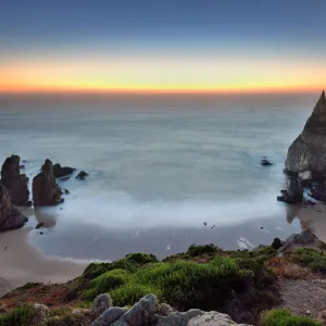 Ursa beach at Cabo da Roca n the wilderness of Sintra Natural Park