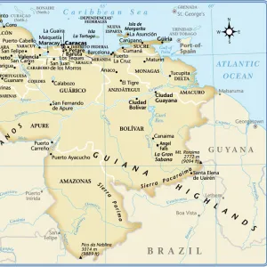 Venezuela country map