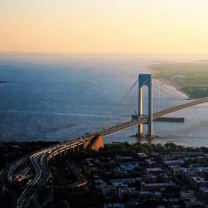 The Verrazano Narrows Bridge and Staten Island