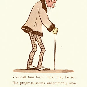 Victorian satire on old age, 19th Century