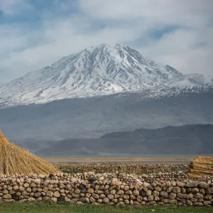 View of Mount Ararat from local village