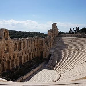 Side View Odeon of Herodes Atticus, Athens, Greece