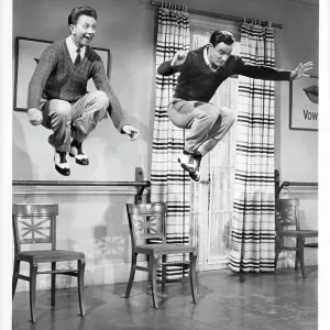 Donald O'Connor and Gene Kelly Jumping Print Donald O'Connor and Gene Kelly Jumping Print