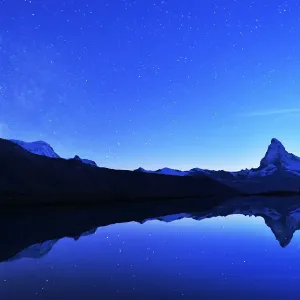 Matterhorn Night Reflection Print Matterhorn Night Reflection Print