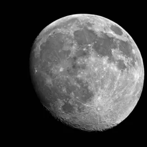 Waxing Gibbous Moon Over Morro Bay, CA