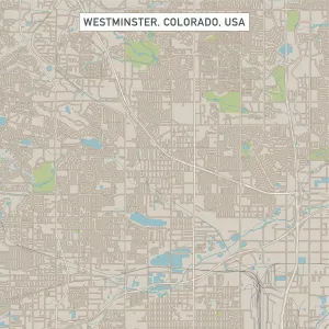 Westminster Colorado US City Street Map