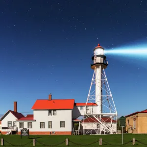 Whitefish Point Lighthouse by Moonlight