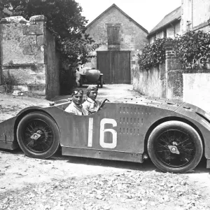 Bugatti II Print at the 1923 Grand Prix motor race Bugatti II Print at the 1923 Grand Prix motor race