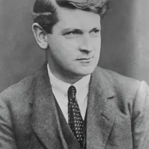 Black and white print of Michael Collins