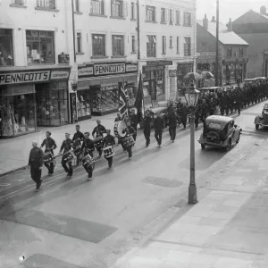 Blackshirts and band at Bognor