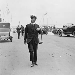 Cowes Week Opens Major Philip Hunloke arriving at the Royal Yacht Squadron 29 July 1922