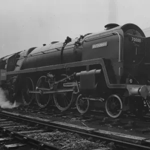 The Britannia Locomotive Print The Britannia Locomotive Print