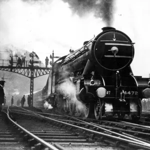 The Flying Scotsman Print - Non-Stop Departure from Kings Cross May 1st 1928 The Flying Scotsman Print - Non-Stop Departure from Kings Cross May 1st 1928