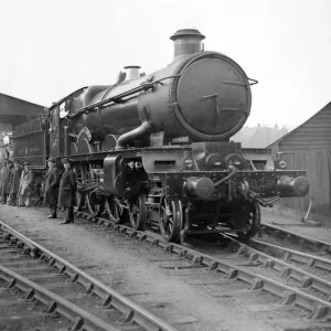 Print of The New Great Western Railway Engine Caerphilly Castle Print of The New Great Western Railway Engine Caerphilly Castle