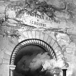 Great Western Railway, steam train emerging from tunnel