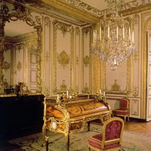 The Kings cabinet de travail (study) at Versailles. The Sun King by Nancy Mitford