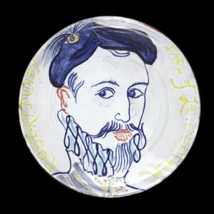 Michaela Gall - tudor portrait plates Robert Dudley