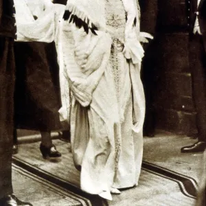 The Queen Mother on her wedding day Lady Elizabeth Bowes Lyon