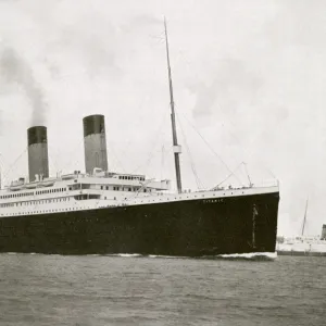 The RMS Titanic as she sailed from Southampton, England 1912